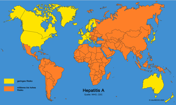 Hepatitis A Verbreitung